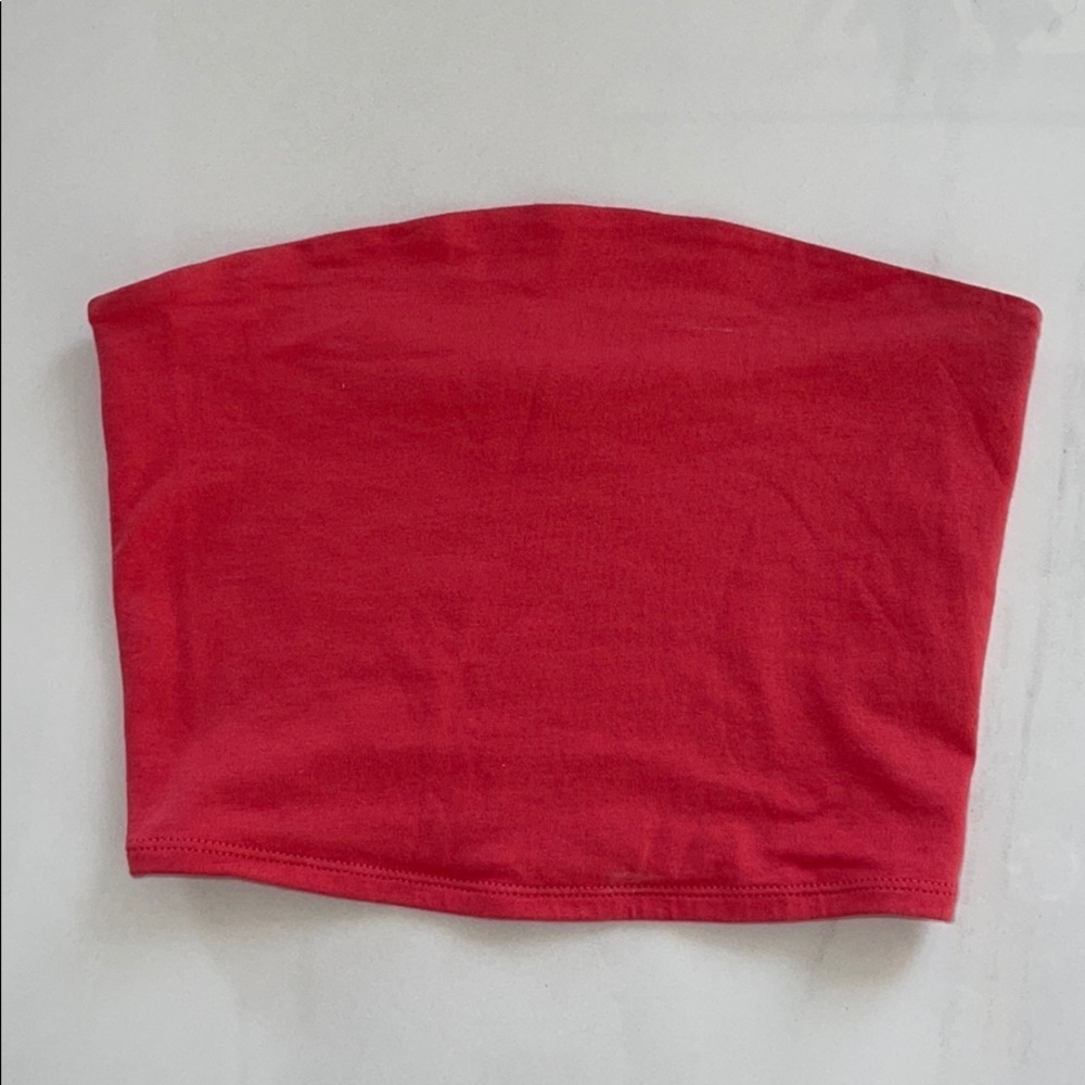 Garage Coral Strapless Tube Top Size XS